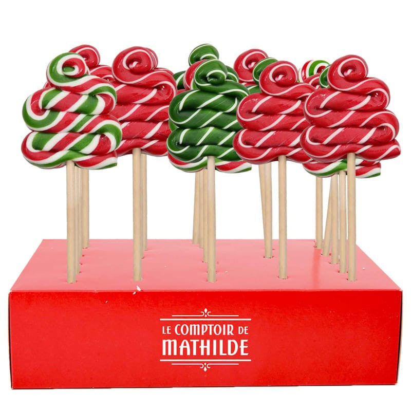 Sucettes Sapins De Noël En Assortiment Saveur Tutti Frutti 55G