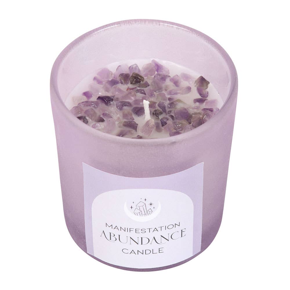 Bougie abondance aux copeaux de cristal de lavande française