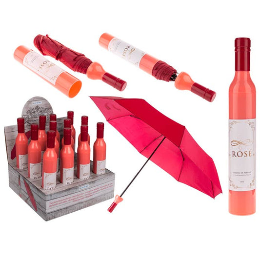 Parapluies bouteille de rosé 1pièce