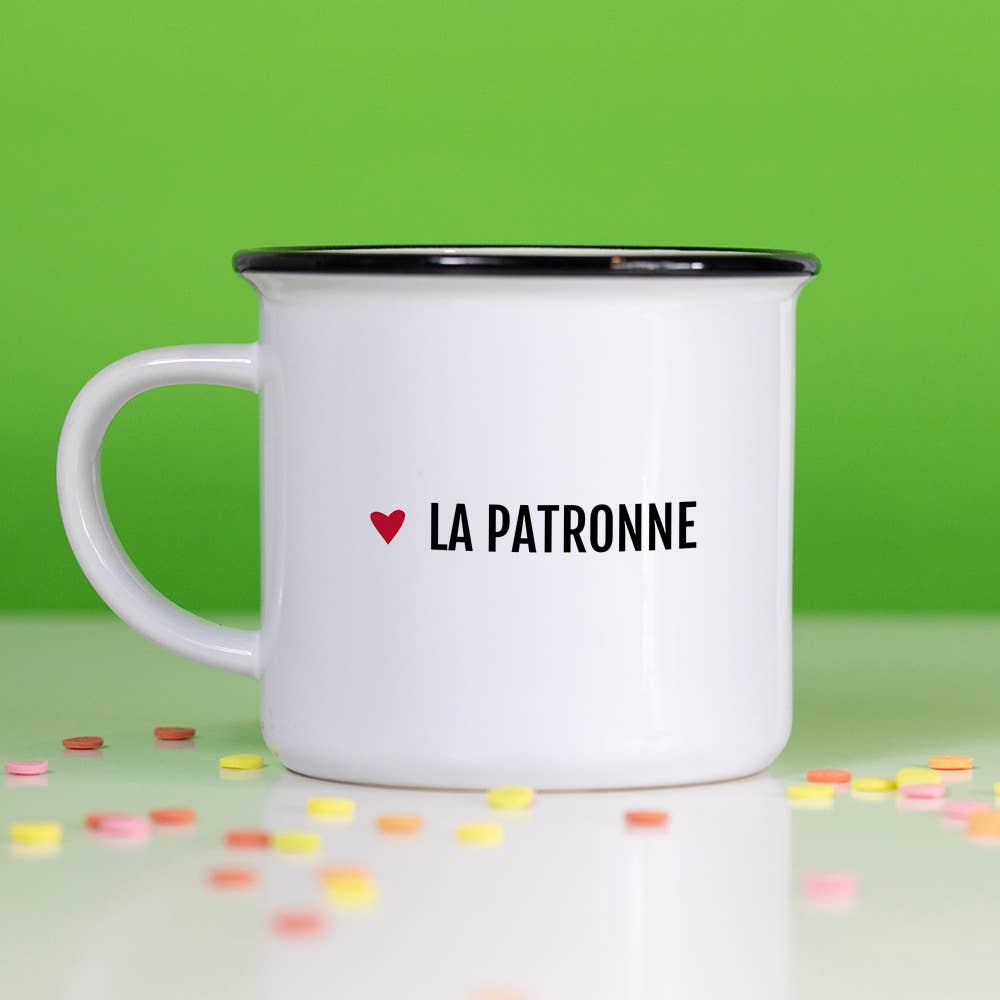 Tasse message " La Patronne"