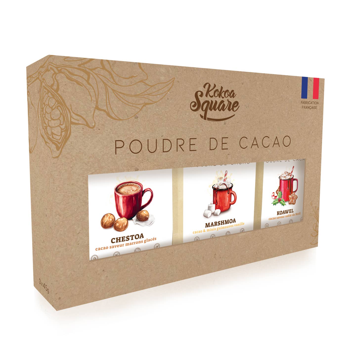 Coffret poudre de cacao - Le bon chocolat chaud