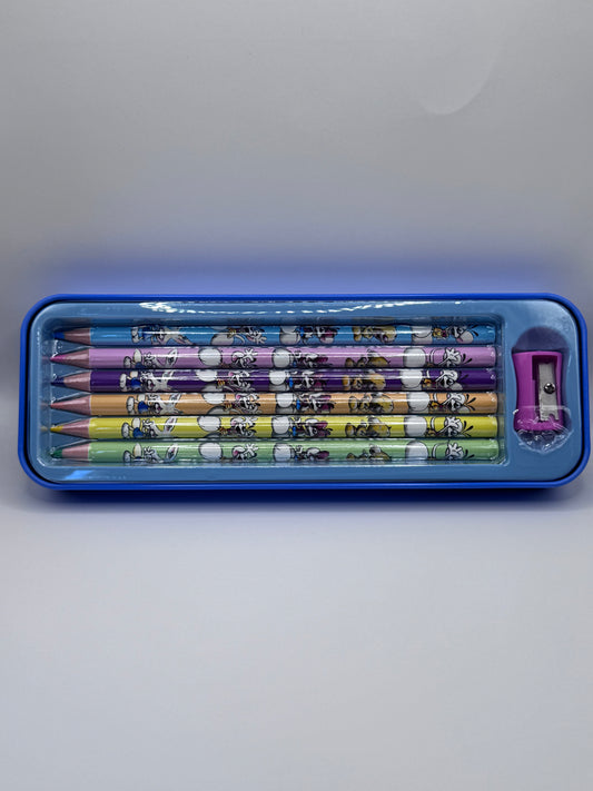 Plumier métal 6 crayons de couleur DIDDL