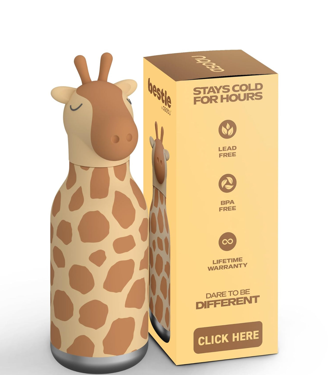 Gourde Bestie Girafe - 460 ml