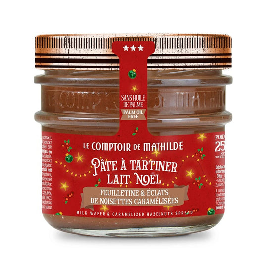 Pâte A Tartiner Lait Noël Feuilletine Et Eclats De Noisettes Caramélisées 250G