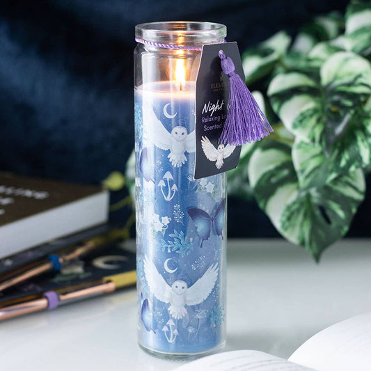 Bougie tubulaire Night Owl Lavender