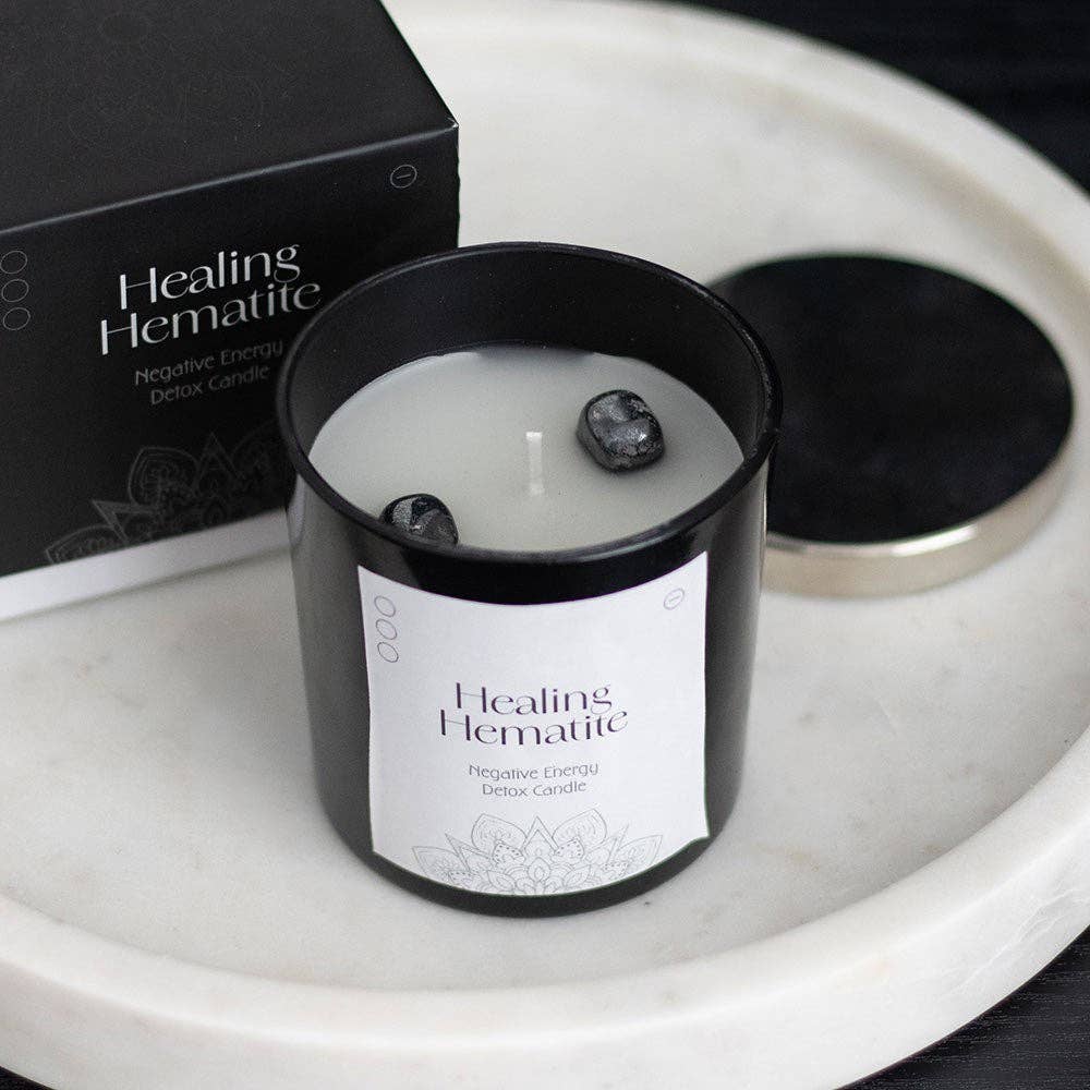 Bougie de désintoxication à l'hématite guérissante