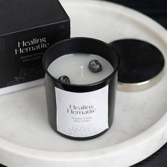 Bougie de désintoxication à l'hématite guérissante