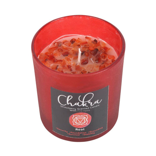 Bougie aux pépites de fraise Root Chakra