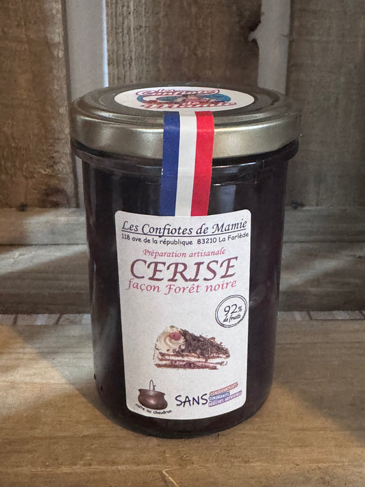 Confiture cerise façon forêt noire