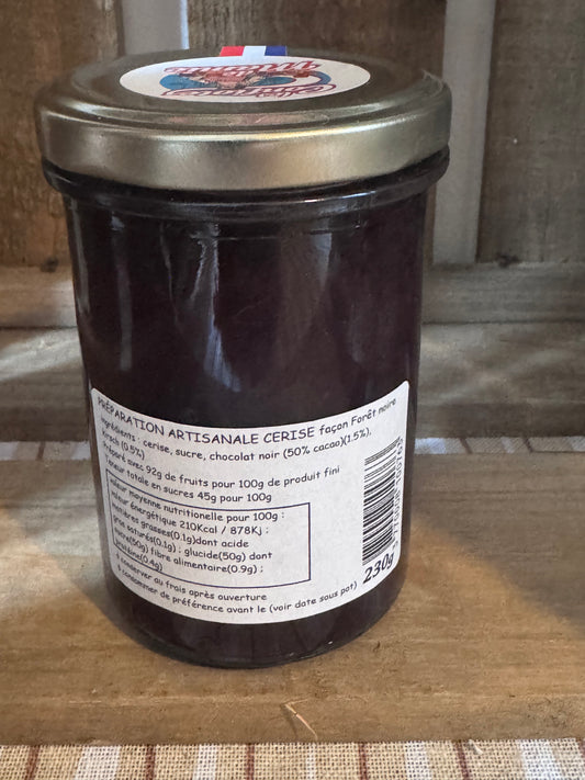 Confiture cerise façon forêt noire