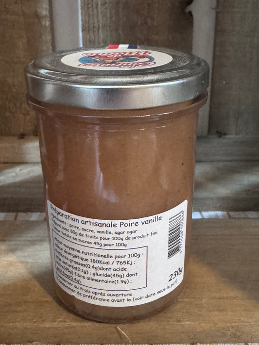 Confiture de Poire Vanille