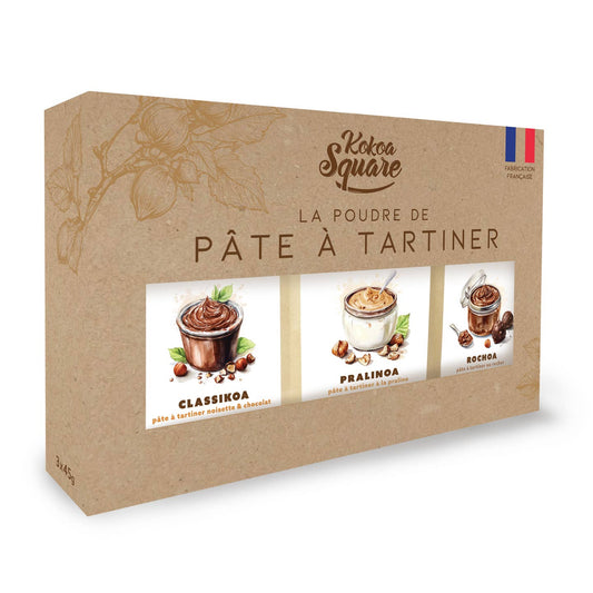 Coffret de poudres de pâte à tartiner