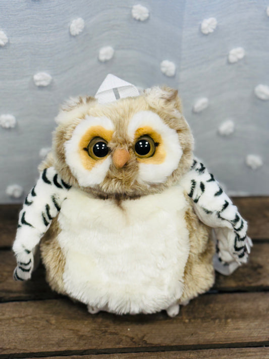 Sac a dos peluche Hibou Peluche Française Lascar